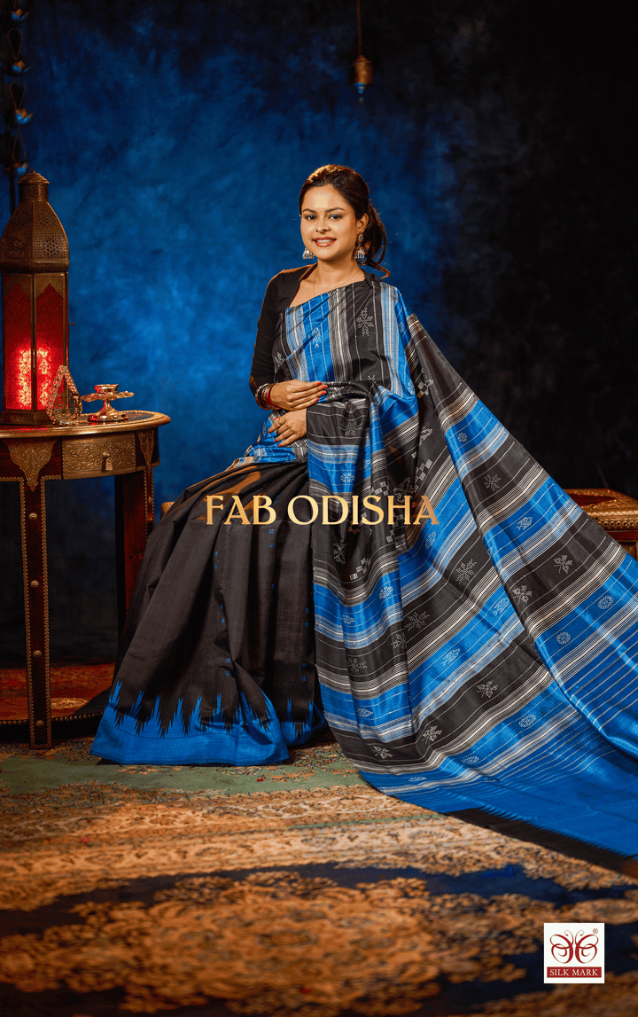 AABHIRIKA LOOMS DOUBLE ANCHAL BERHAMPURI SILK PATTA