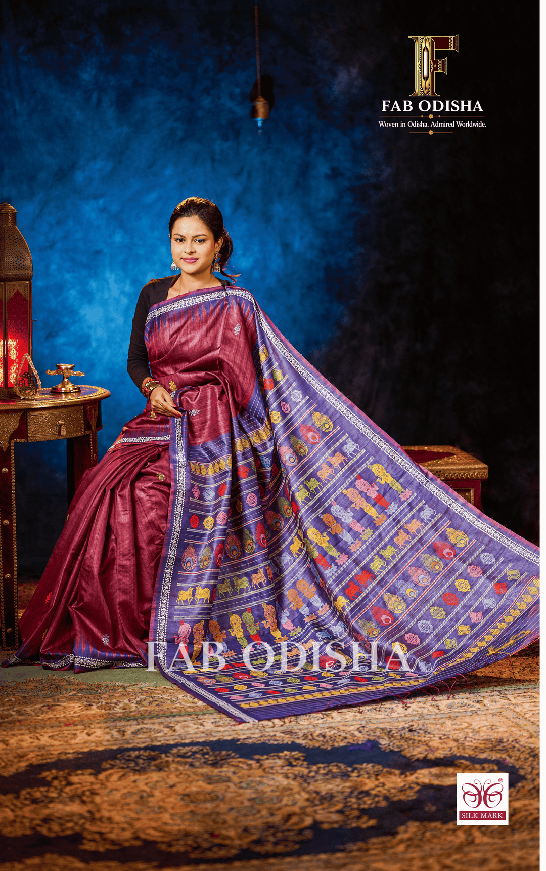 BAL GOPAL MAKHAN CHOR HERITAGE WEAVE SUPER FINE TUSSAR SILK SAREE