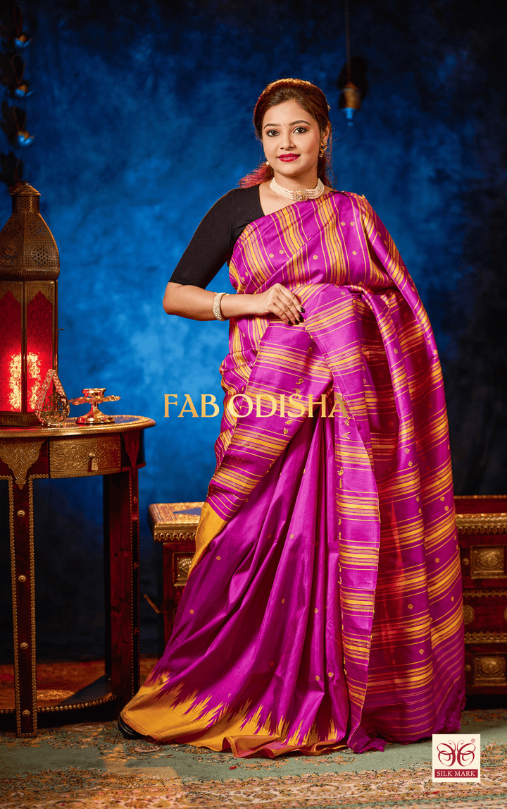 SUKRUTI HERITAGE DOUBLE AANCHAL PURE SILK PATTA SAREE