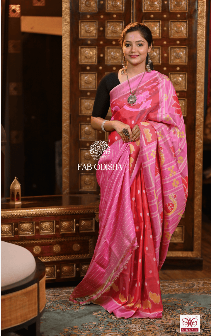 SWAY & SILK LUSTROUS DRAPE DESIGNER PREMIUM MULBERRY HANDLOOM PURE SILK SAREE