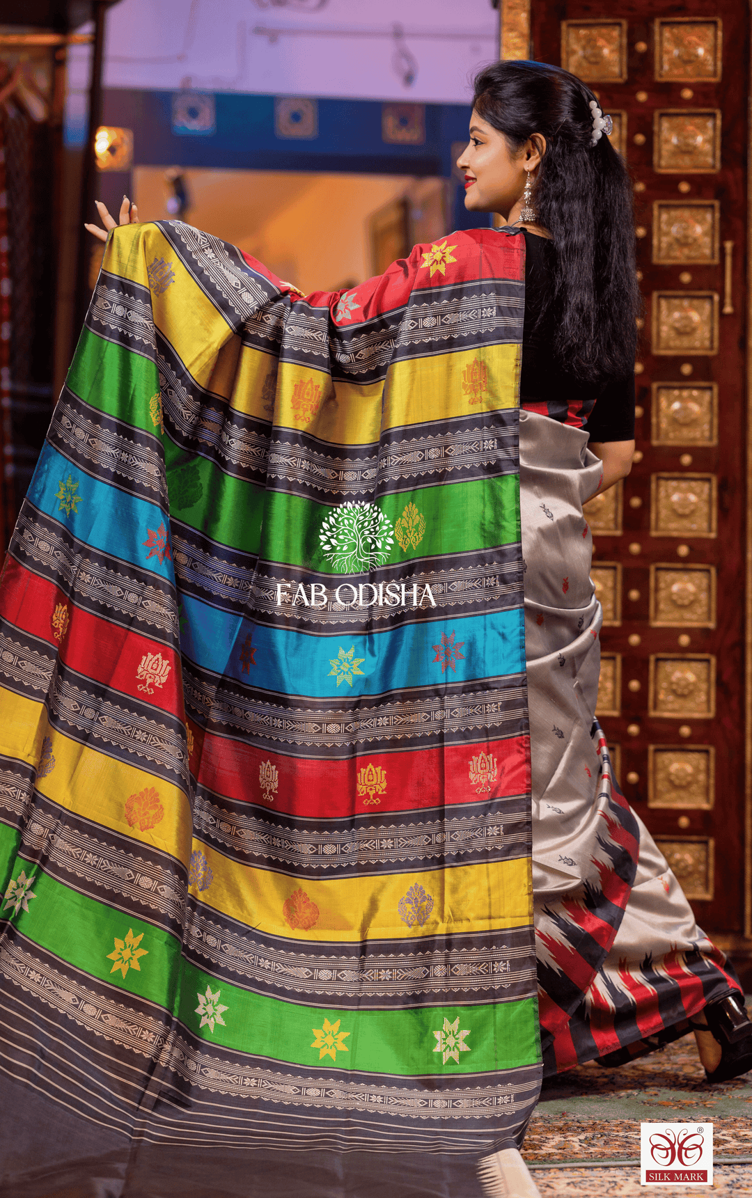 SANATANI SHRINGAR BERHAMPURI DOUBLE AANCHAL PURE SILK PATTA SAREE