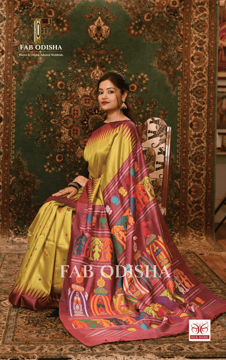NILADRI DARSHANA HERITAGE FINE TUSSAR SILK SAREE
