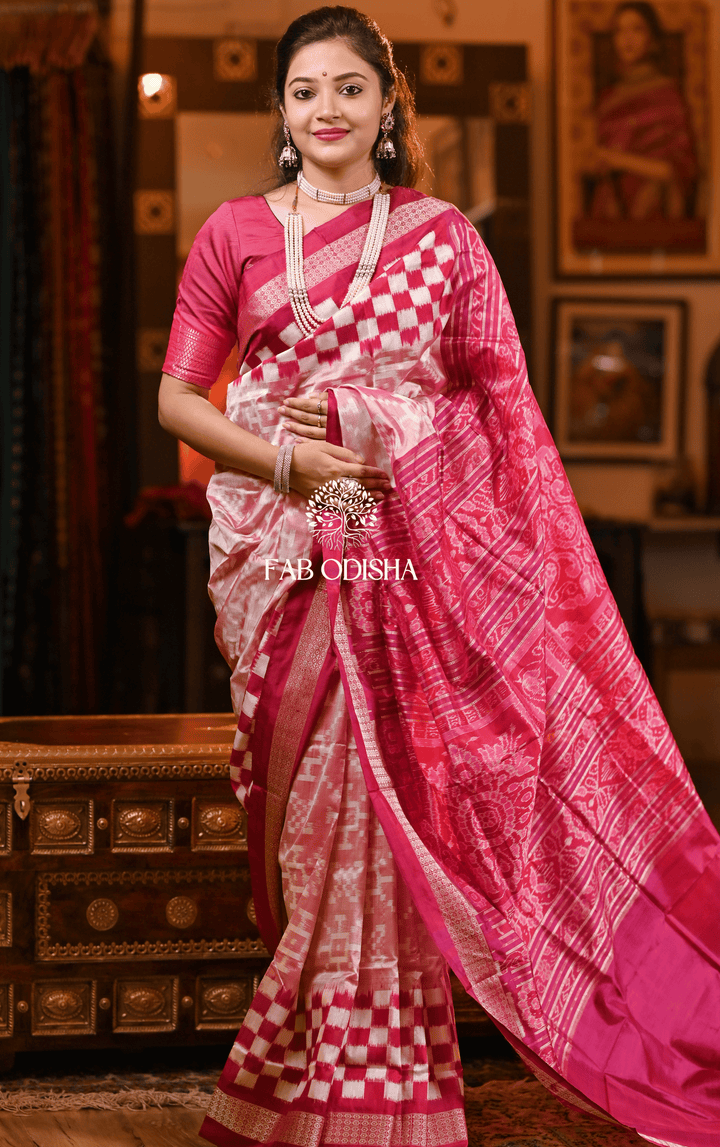 AMARA APSARA DIVINE SAMBALPURI PURE SILK SAREE