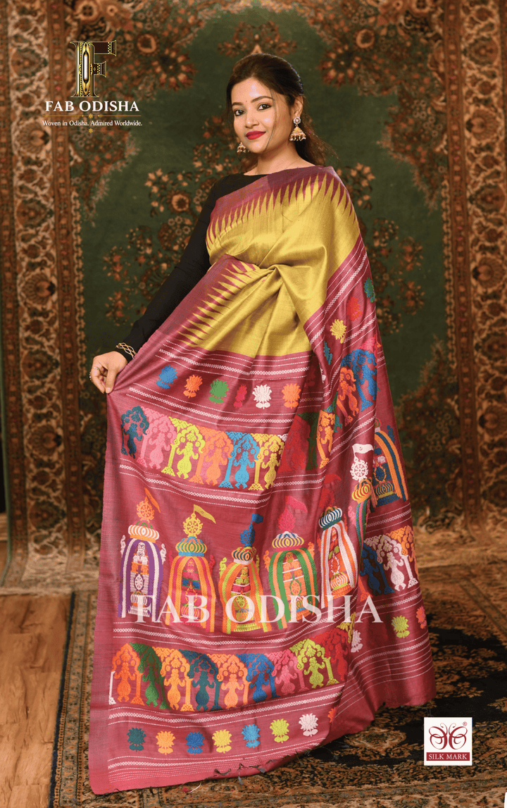 NILADRI DARSHANA HERITAGE FINE TUSSAR SILK SAREE