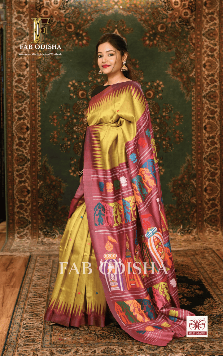 NILADRI DARSHANA HERITAGE FINE TUSSAR SILK SAREE