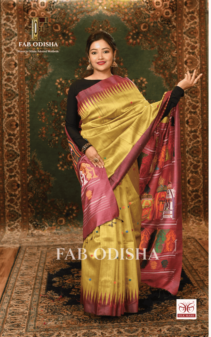 NILADRI DARSHANA HERITAGE FINE TUSSAR SILK SAREE