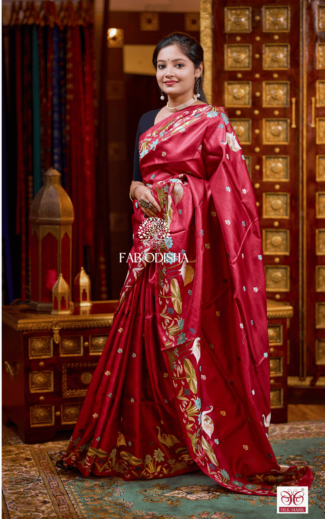 MAYA METTALIC SHIMMER DESIGNER FINE TUSSAR SILK SAREE