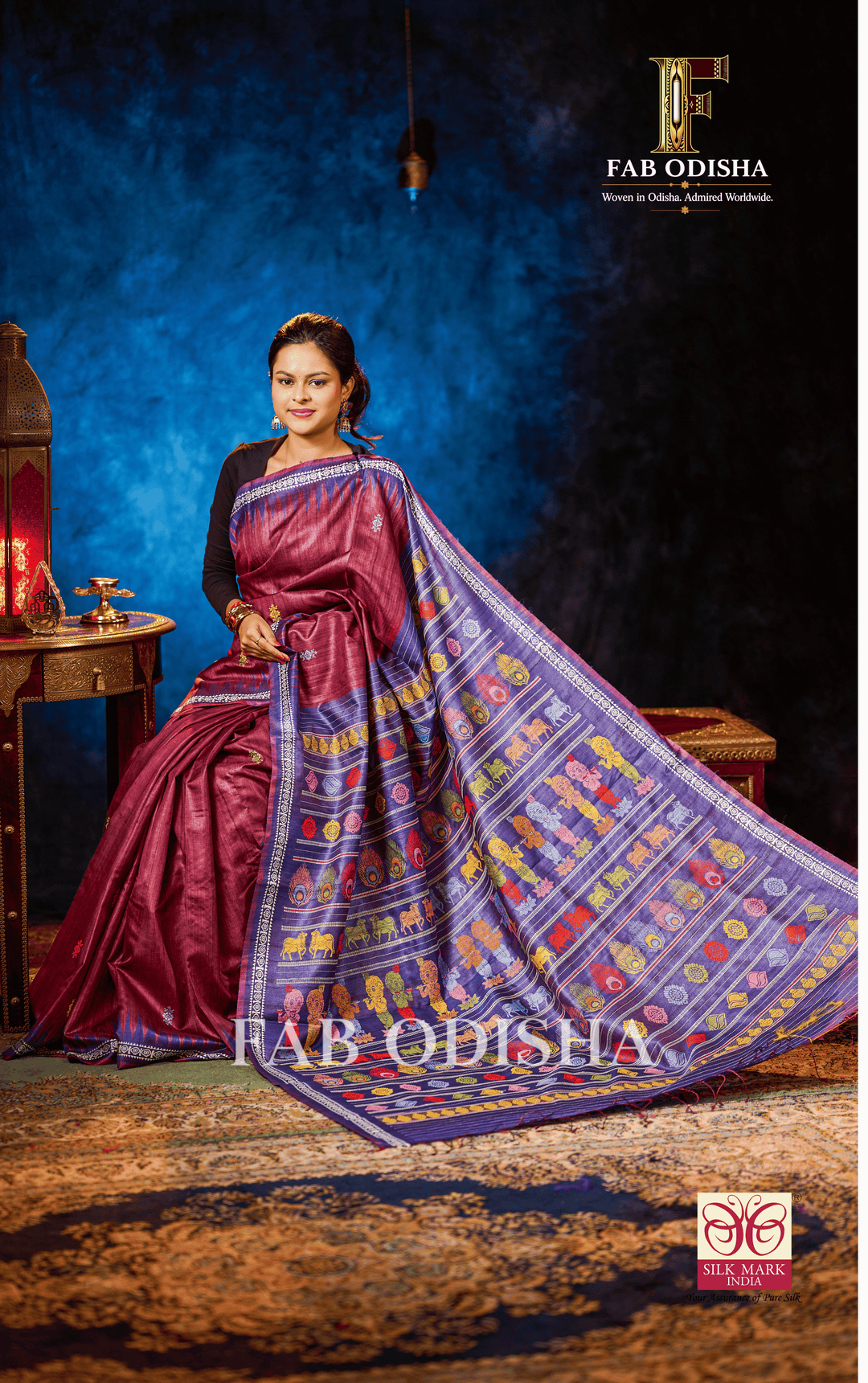 BAL GOPAL MAKHAN CHOR HERITAGE WEAVE SUPER FINE TUSSAR SILK SAREE