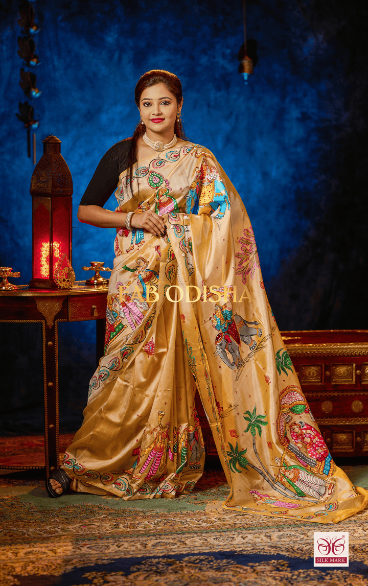 VARA VADHU PATTACHITRA PURE SILK SAREE