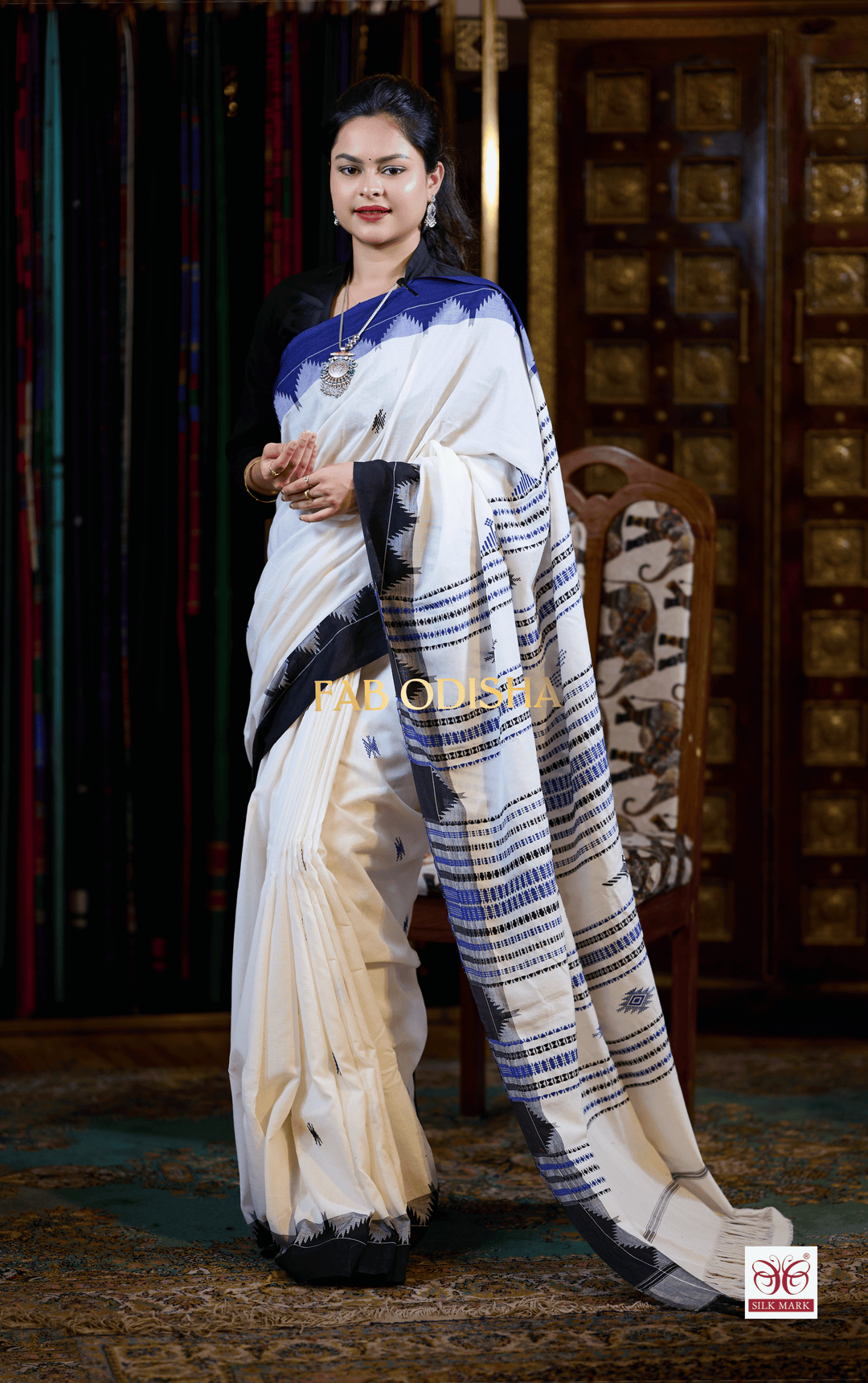 KOTPAD KATHA ORGANIC DYED COTTON SAREE