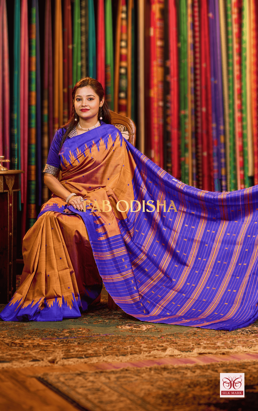 TANVAYA DOUBLE AANCHAL PURE SILK PATTA SAREE