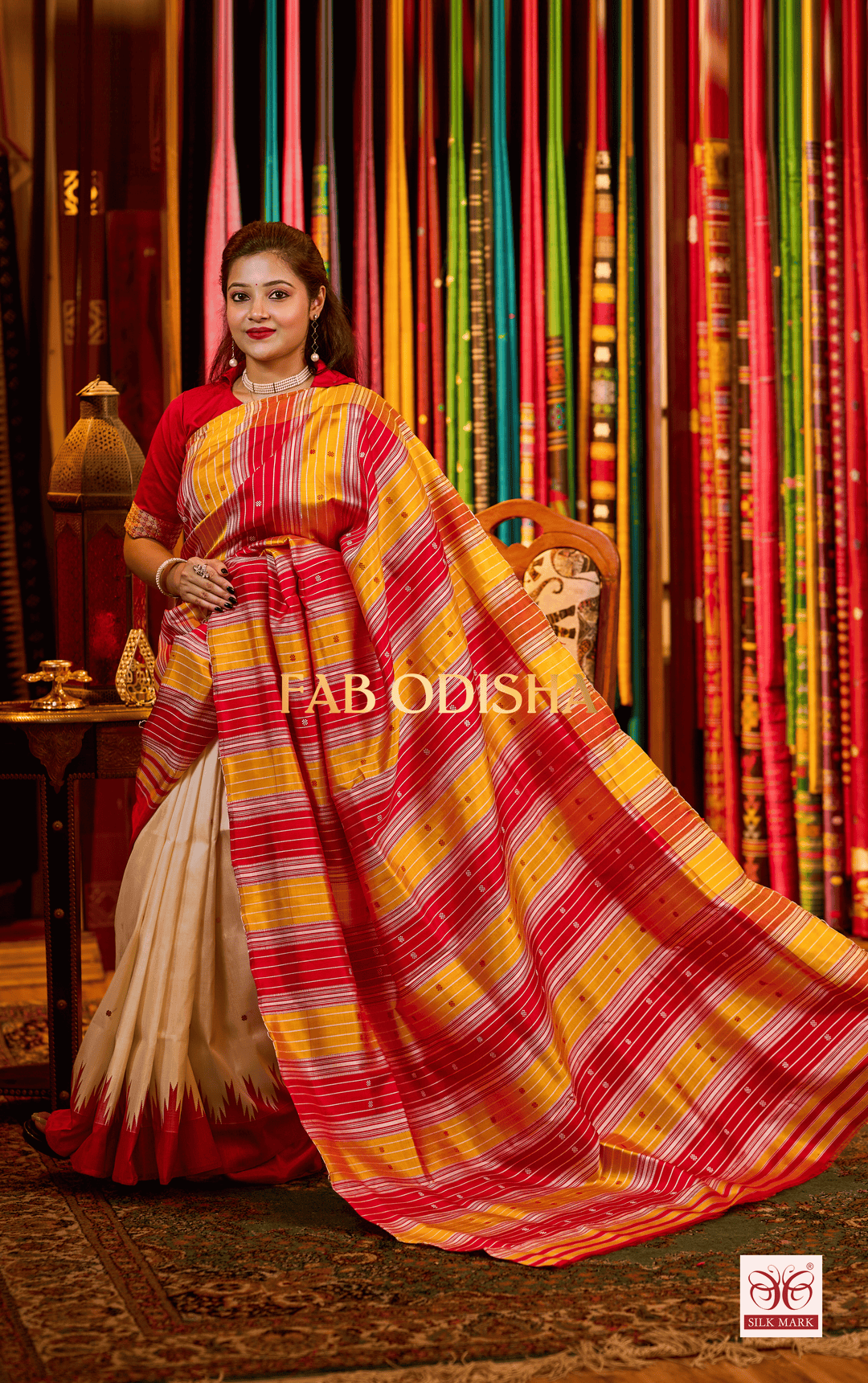VANIKAA HERITAGE DOUBLE ANCHAL BERHAMPURI SILK PATTA SAREE