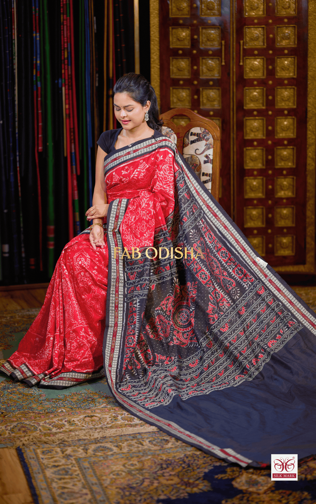 IMPERIAL IKAT EXCLUSIVE SAMBALPURI HANDLOOM PURE SILK SAREE