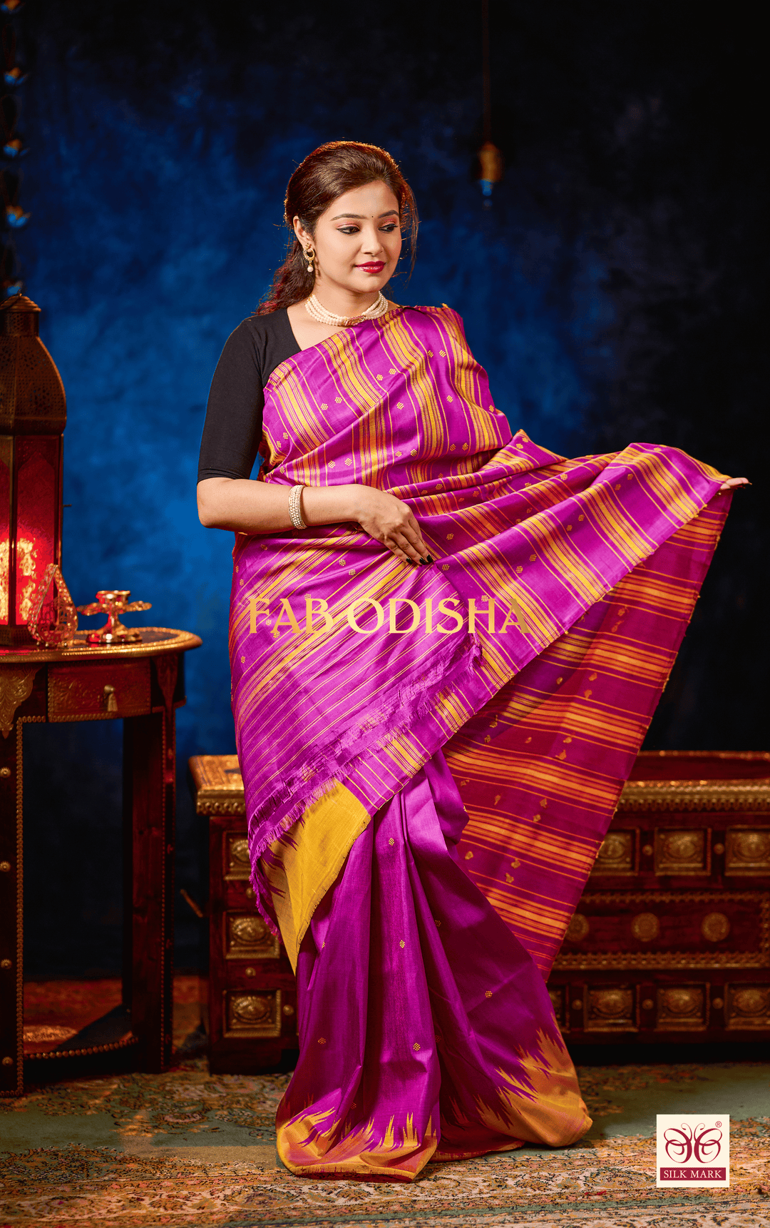 SUKRUTI HERITAGE DOUBLE AANCHAL PURE SILK PATTA SAREE