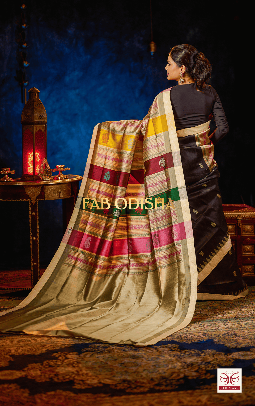 RUPASYA HERITAGE DOUBLE ANCHAL BERHAMPURI SILK PATTA