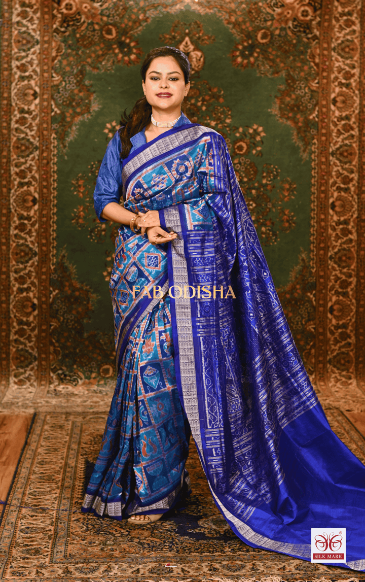 REVATI REGAL IKTARA SAMBALPURI HANDLOOM PURE SILK SAREE
