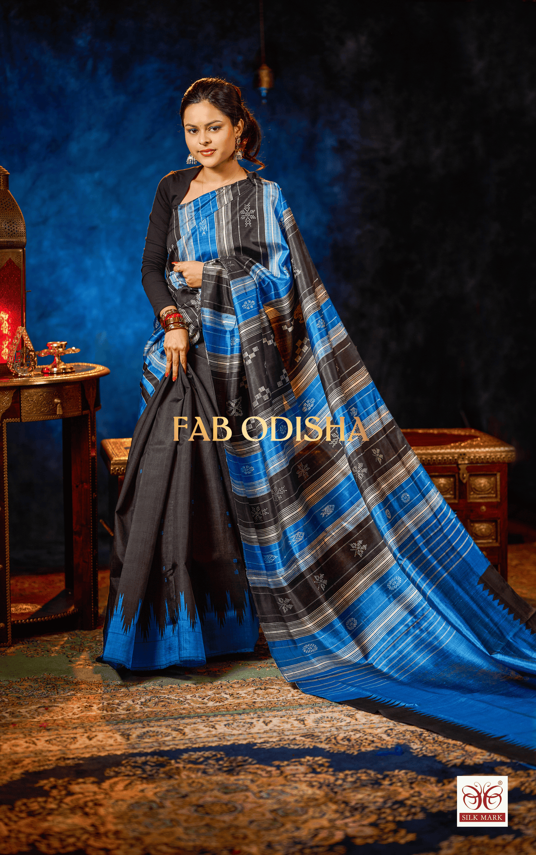 AABHIRIKA LOOMS DOUBLE ANCHAL BERHAMPURI SILK PATTA