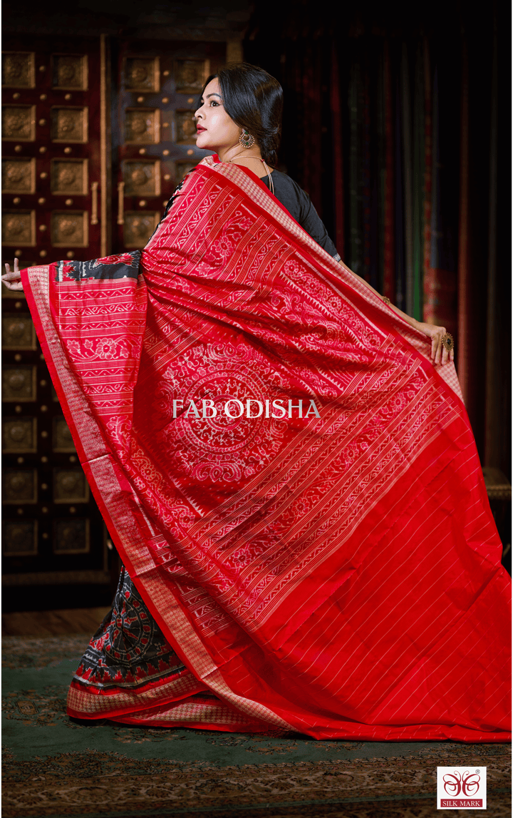 HERITAGE KONARK CHAKRA EXCLUSIVE SAMBALPURI HANDLOOM PURE SILK SAREE