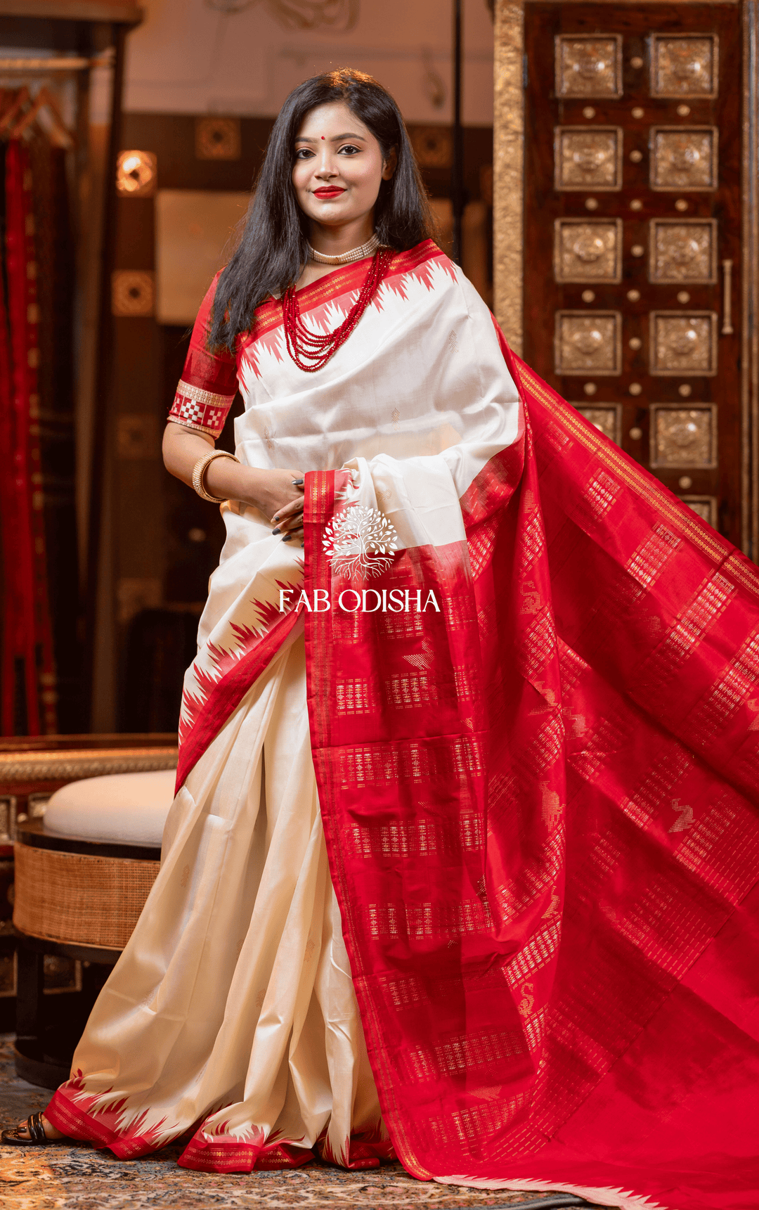 BERHAMPURI ROYAL SWARNA SUNDARI PURE TISSUE SILK PATTA SAREE