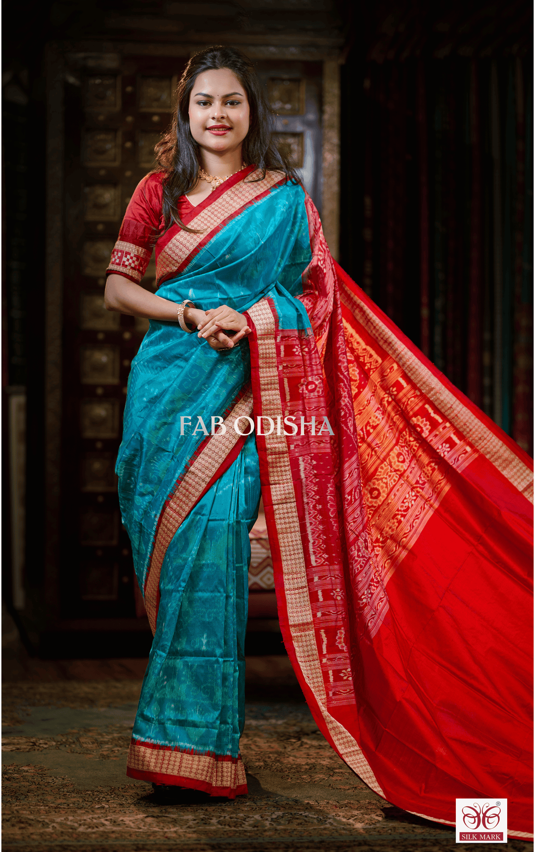 SWAGATIKA LUXE EXCLUSIVE SAMBALPURI HANDLOOM PURE SILK SAREE