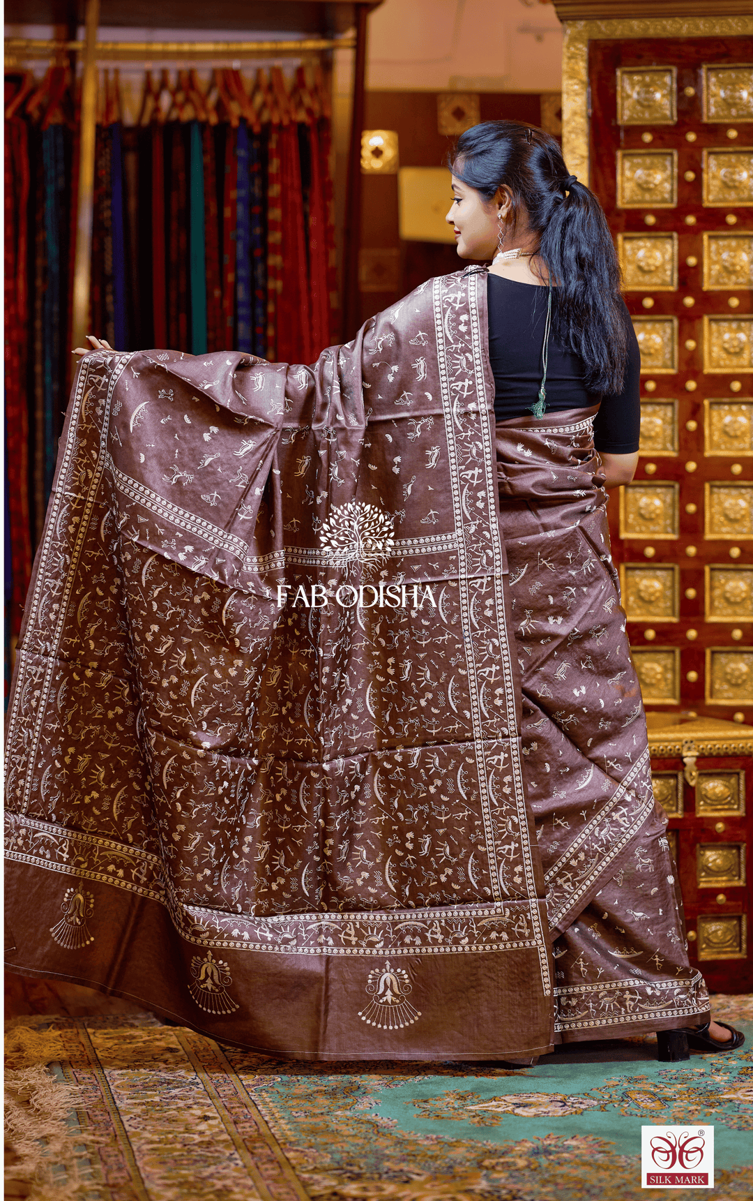 ARTISAN ALLURE DESIGNER FINE TUSSAR HANDLOOM SILK SAREE