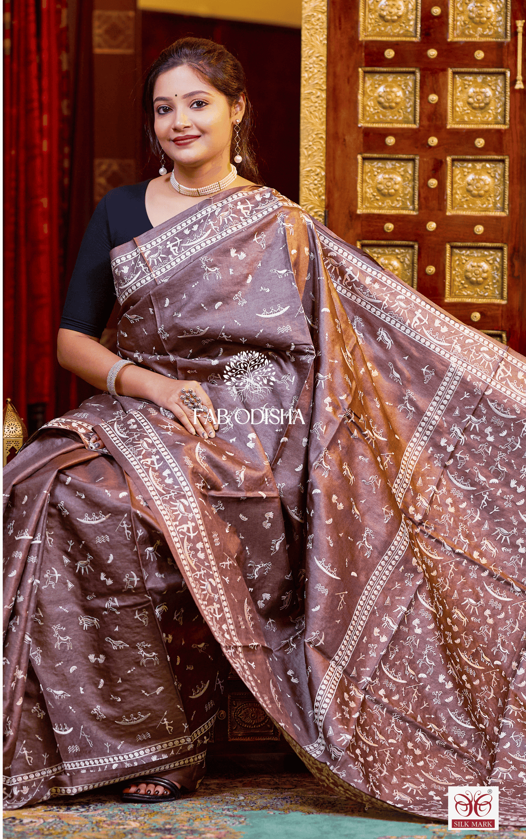 ARTISAN ALLURE DESIGNER FINE TUSSAR HANDLOOM SILK SAREE