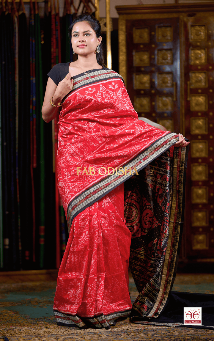 IMPERIAL IKAT EXCLUSIVE SAMBALPURI HANDLOOM PURE SILK SAREE