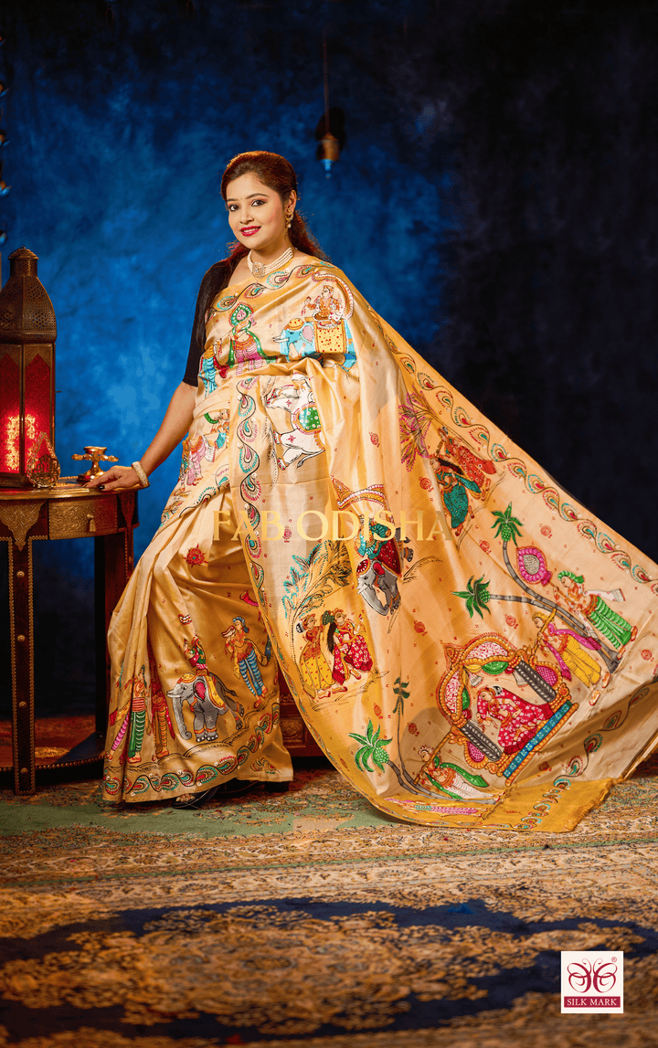 VARA VADHU PATTACHITRA PURE SILK SAREE