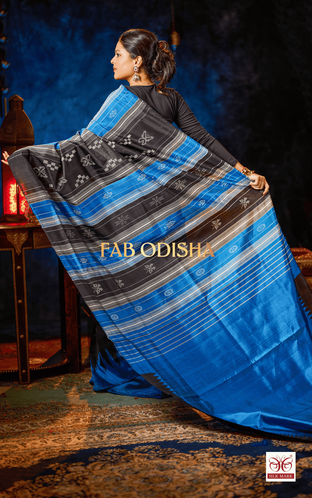 AABHIRIKA LOOMS DOUBLE ANCHAL BERHAMPURI SILK PATTA