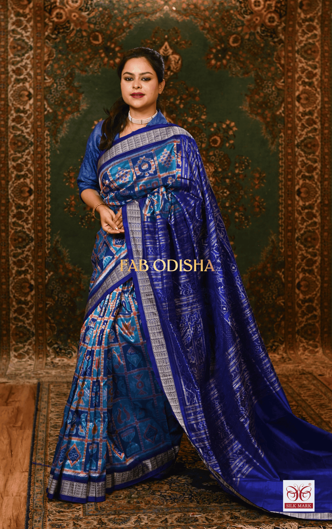 REVATI REGAL IKTARA SAMBALPURI HANDLOOM PURE SILK SAREE