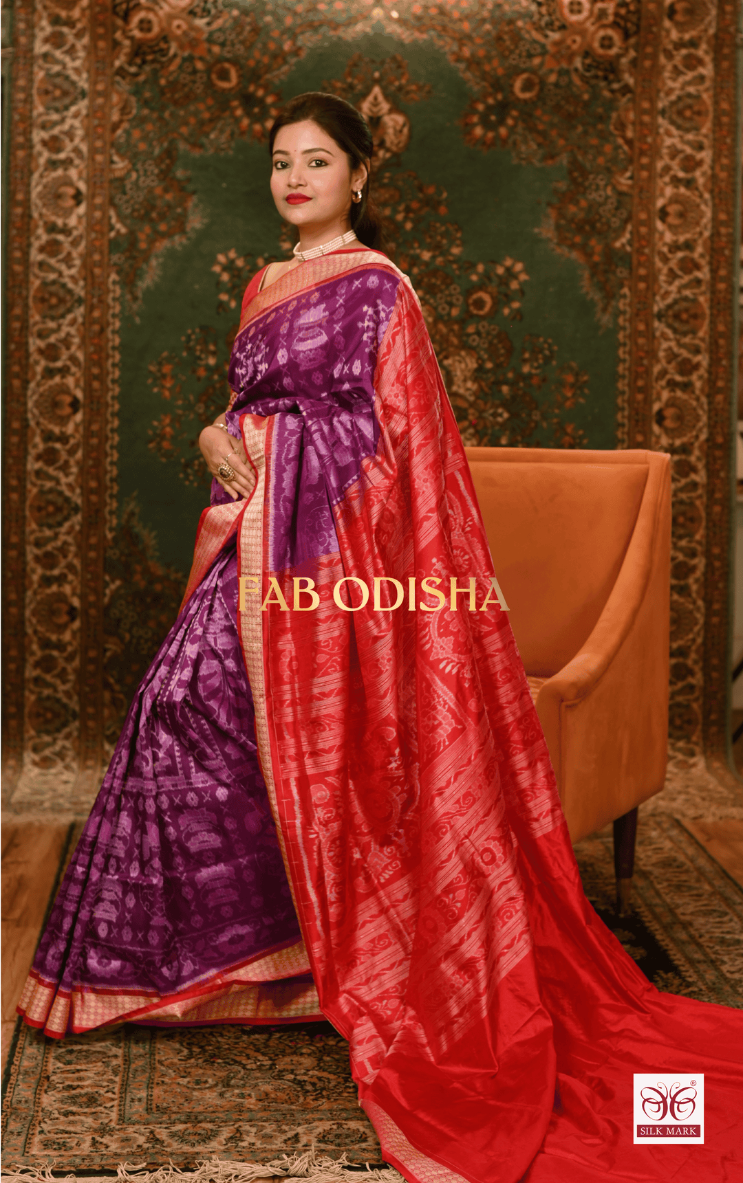 TULSI KALASH EXCLUSIVE SAMBALPURI PURE HANDLOOM SILK SAREE