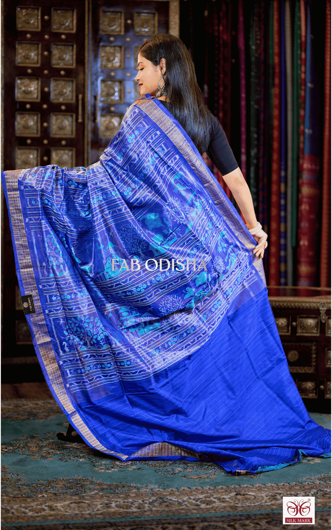 REVATI RESHAM EXCLUSIVE SAMBALPURI HANDLOOM PURE TISSUE SILK SAREE