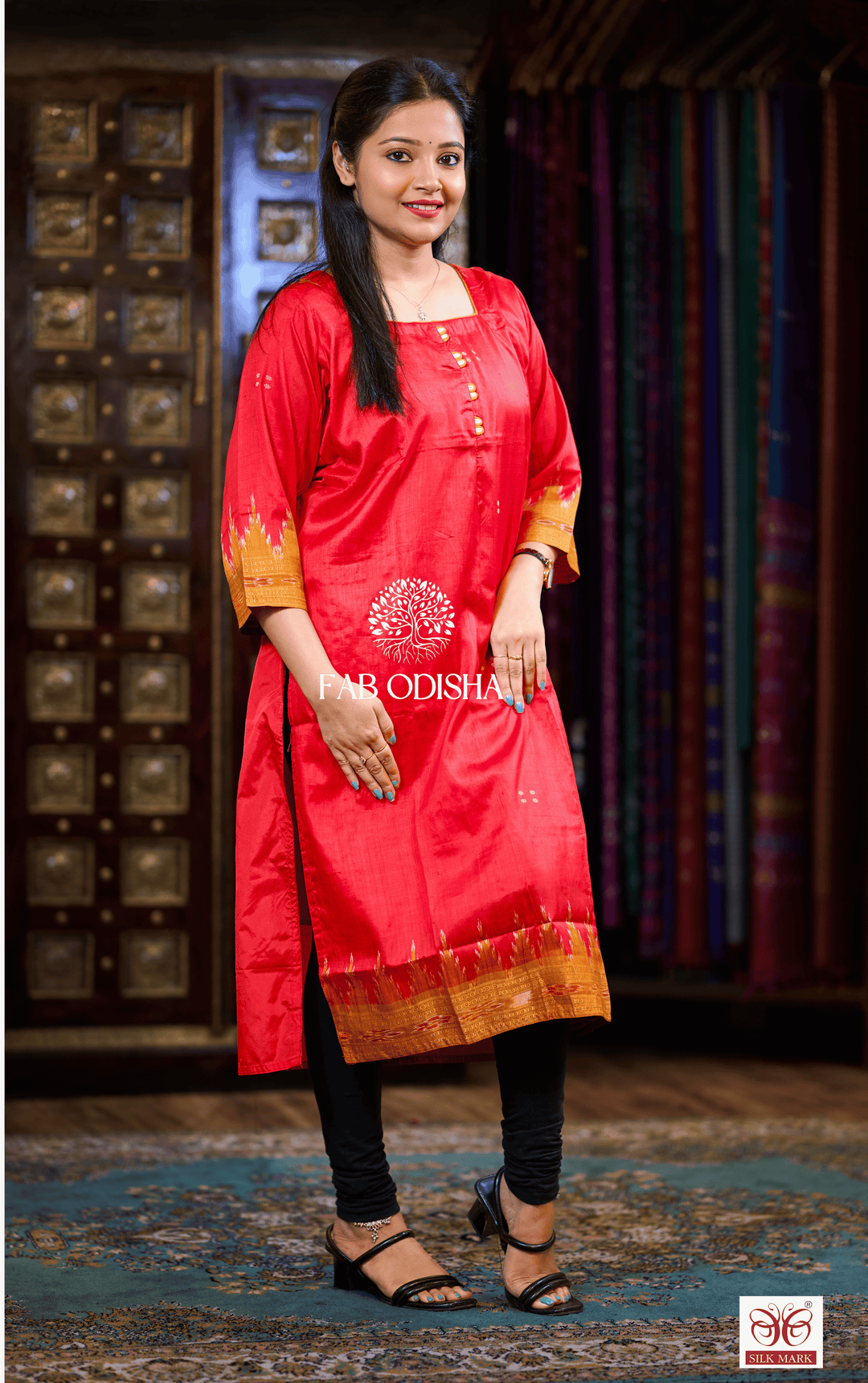 ETHNIC LUXE MULBERRY PURE SILK KURTI