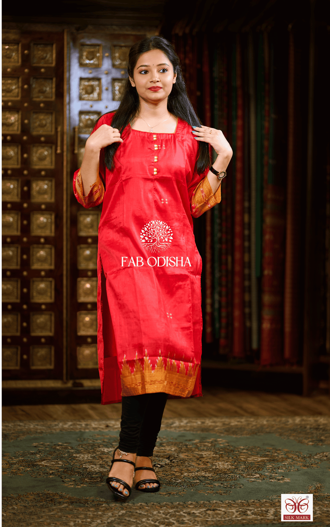 ETHNIC LUXE MULBERRY PURE SILK KURTI