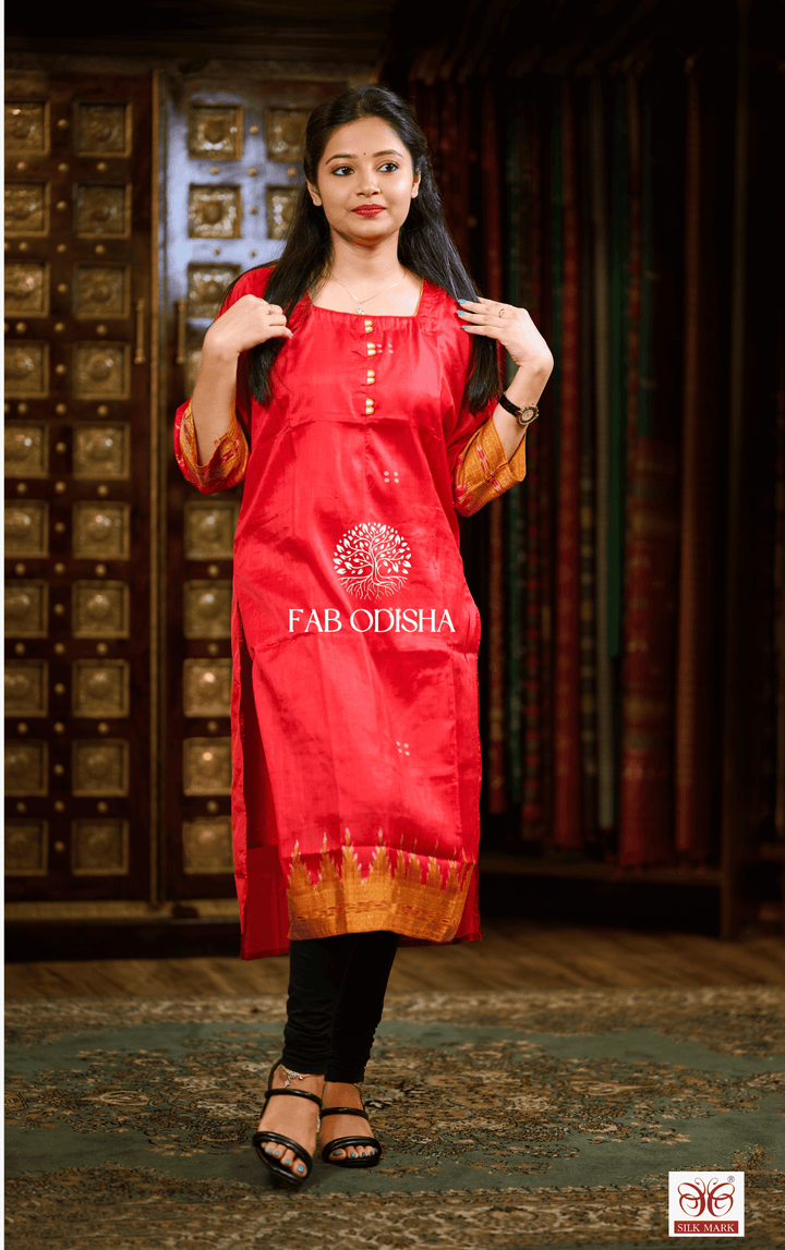 ETHNIC LUXE MULBERRY PURE SILK KURTI