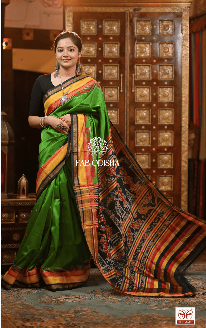 ANMOL NAVYASHA HERITAGE PREMIUM MULBERRY HANDLOOM SILK SAREE