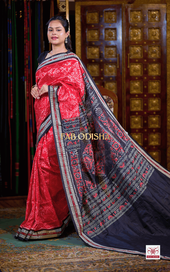 IMPERIAL IKAT EXCLUSIVE SAMBALPURI HANDLOOM PURE SILK SAREE