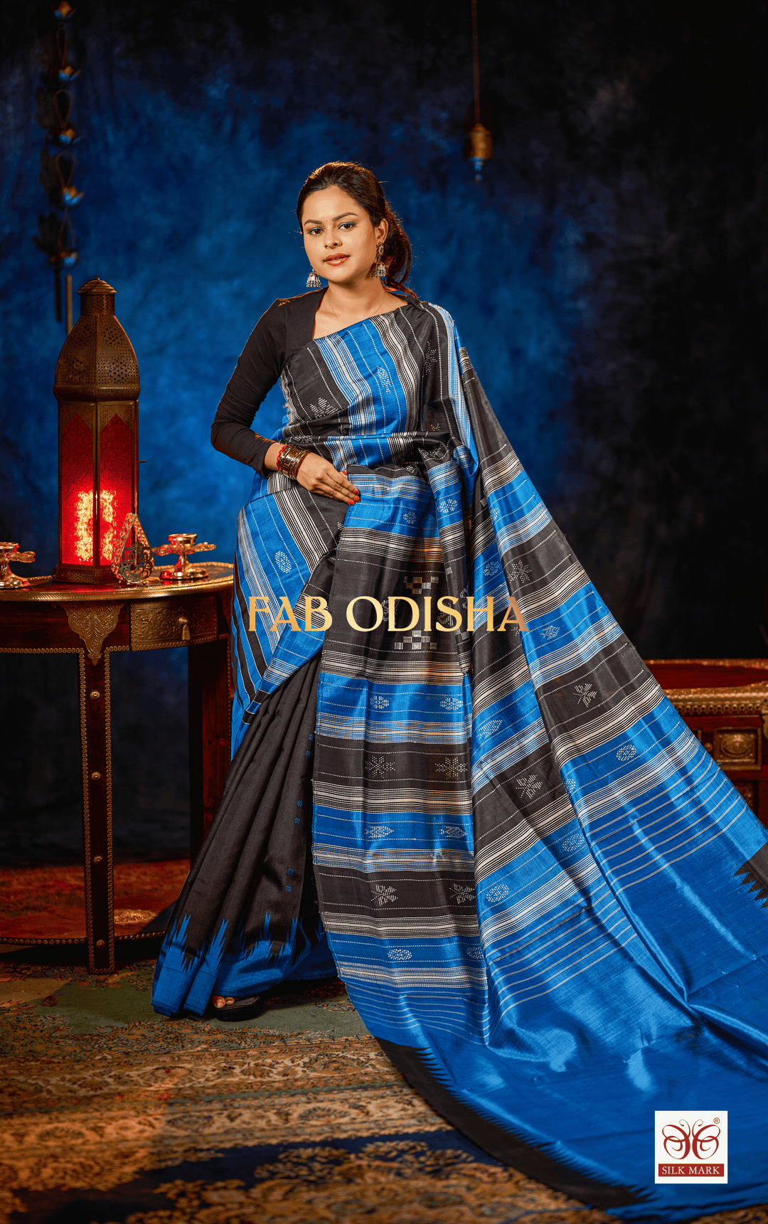 AABHIRIKA LOOMS DOUBLE ANCHAL BERHAMPURI SILK PATTA
