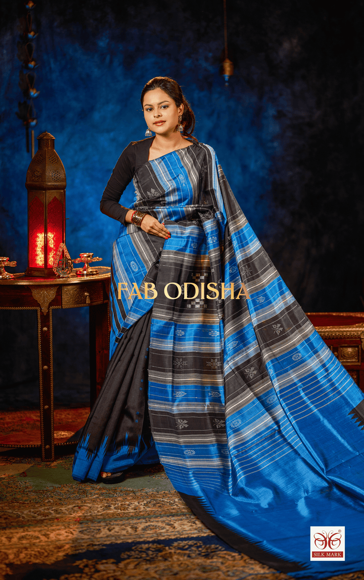 AABHIRIKA LOOMS DOUBLE ANCHAL BERHAMPURI SILK PATTA