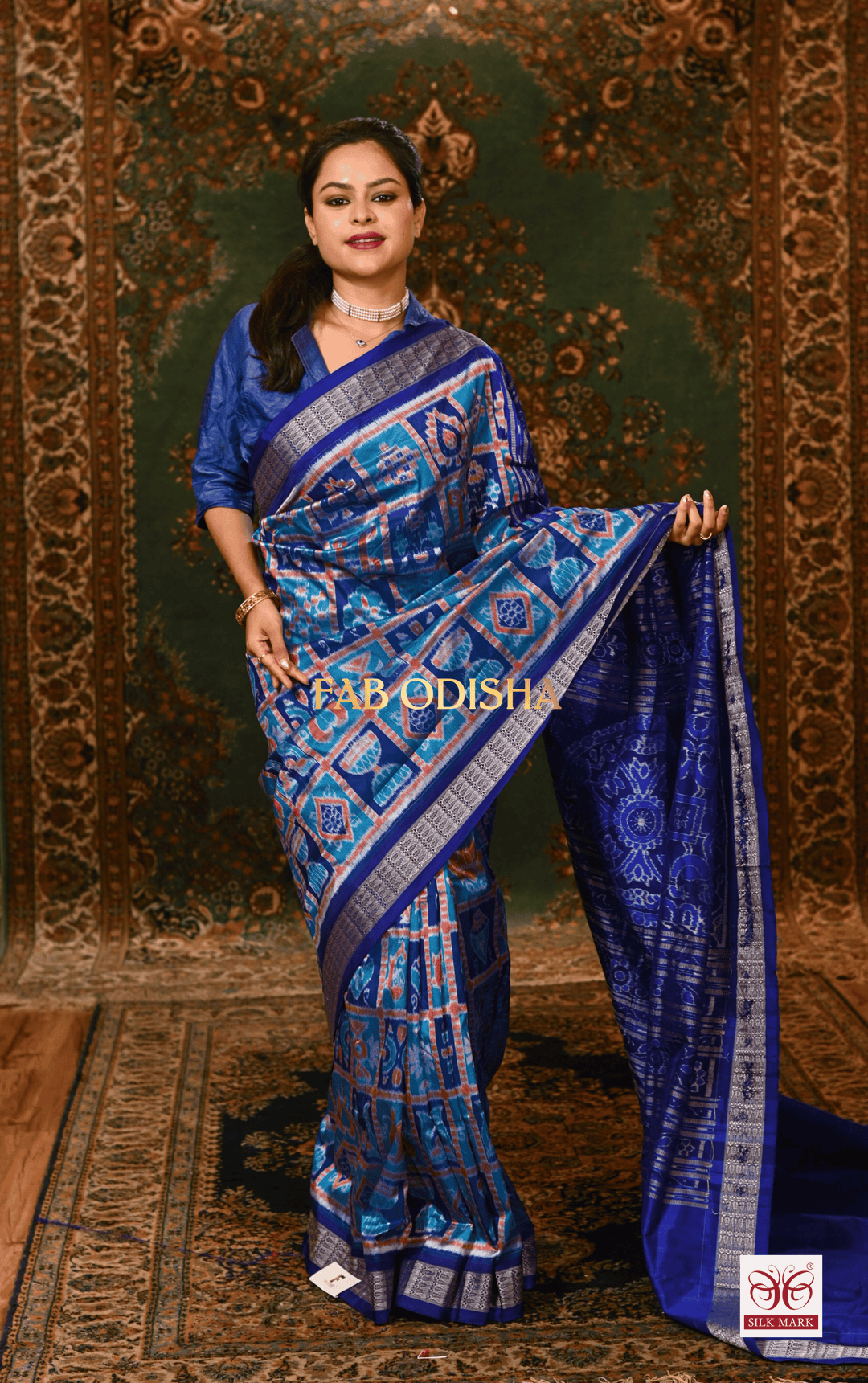 REVATI REGAL IKTARA SAMBALPURI HANDLOOM PURE SILK SAREE