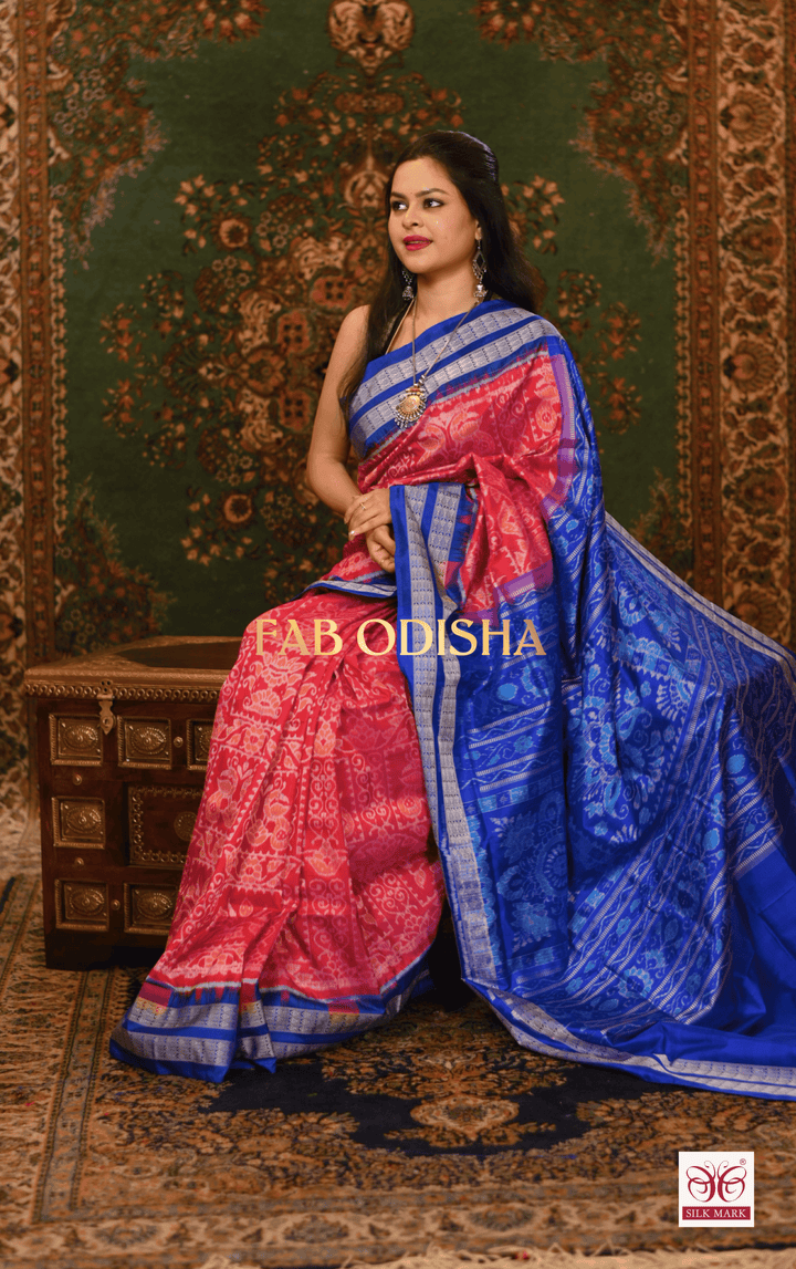 DEEPSHIKHA LUXE EXCLUSIVE SAMBALPURI PURE HANDLOOM SILK SAREE