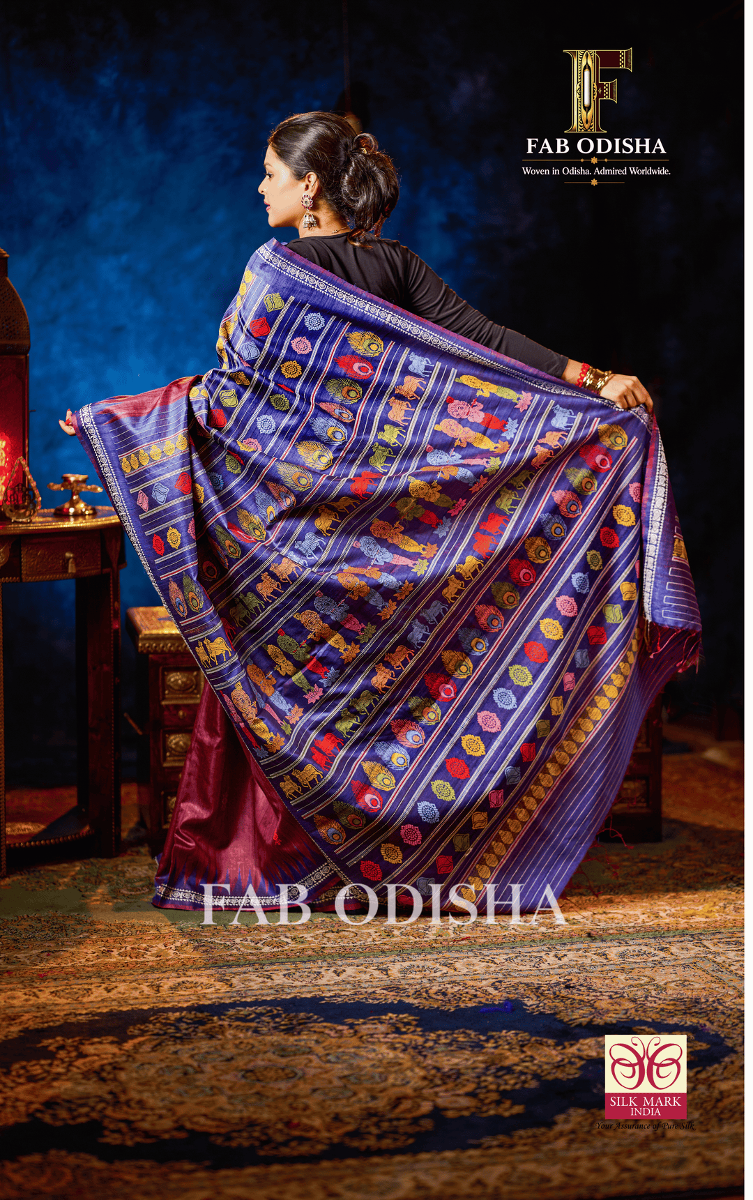 BAL GOPAL MAKHAN CHOR HERITAGE WEAVE SUPER FINE TUSSAR SILK SAREE