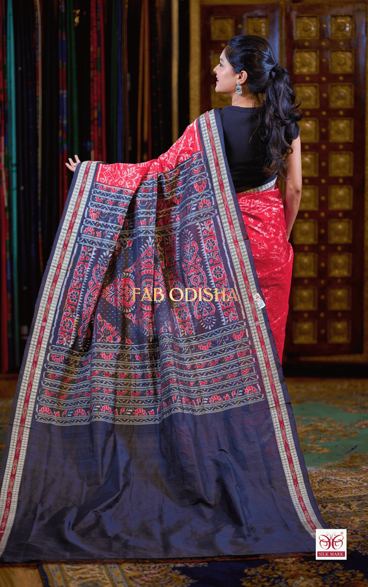IMPERIAL IKAT EXCLUSIVE SAMBALPURI HANDLOOM PURE SILK SAREE