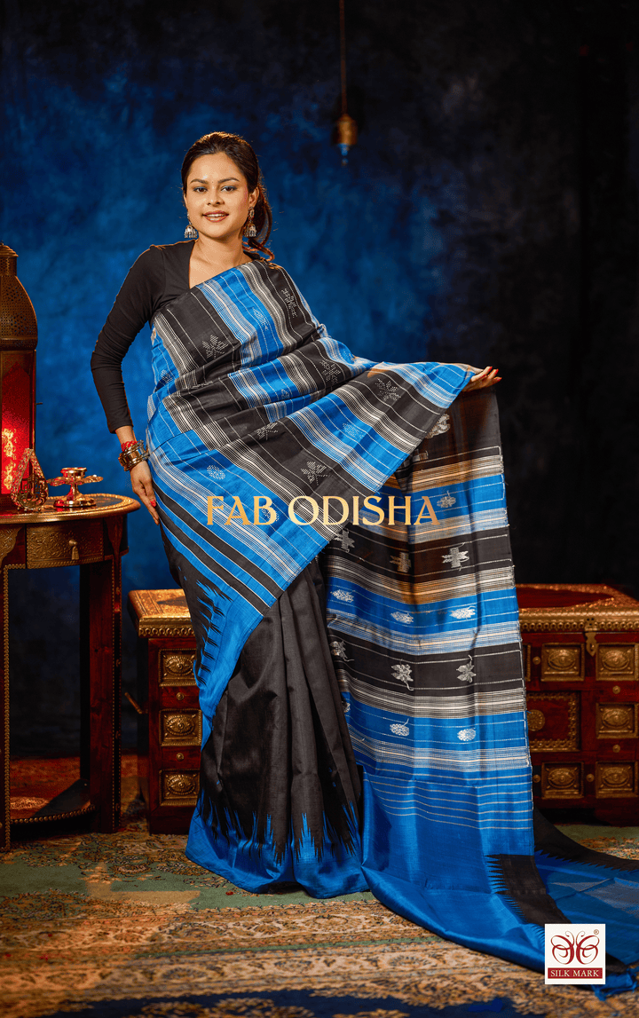 AABHIRIKA LOOMS DOUBLE ANCHAL BERHAMPURI SILK PATTA