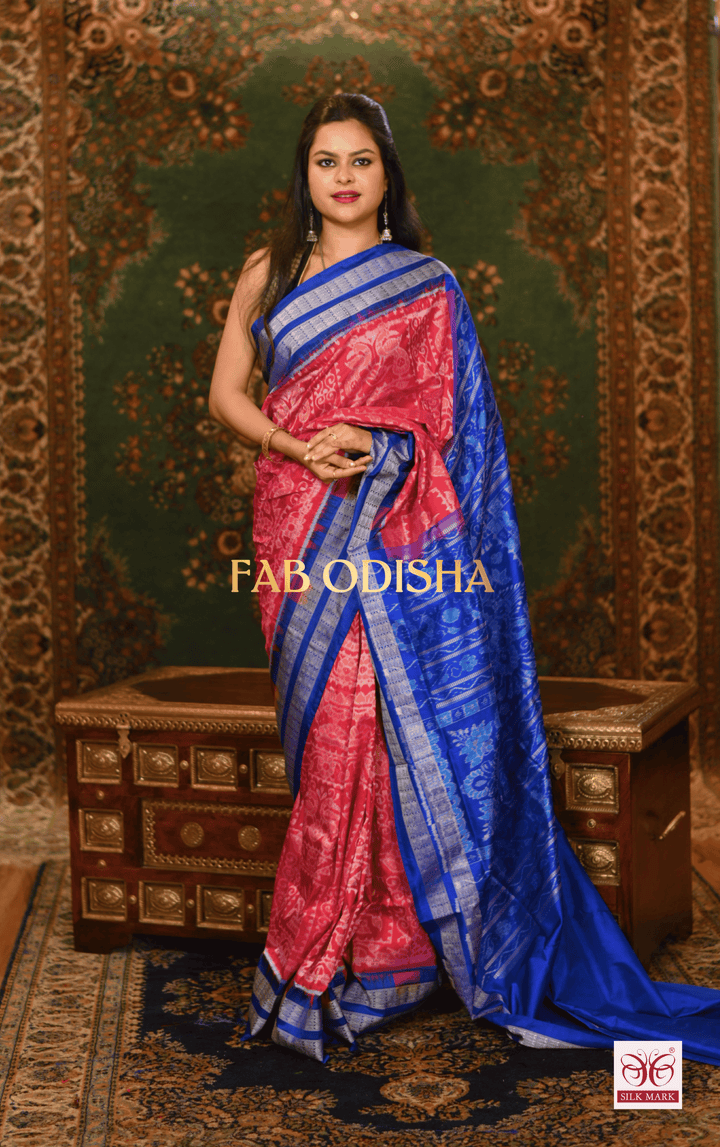 DEEPSHIKHA LUXE EXCLUSIVE SAMBALPURI PURE HANDLOOM SILK SAREE
