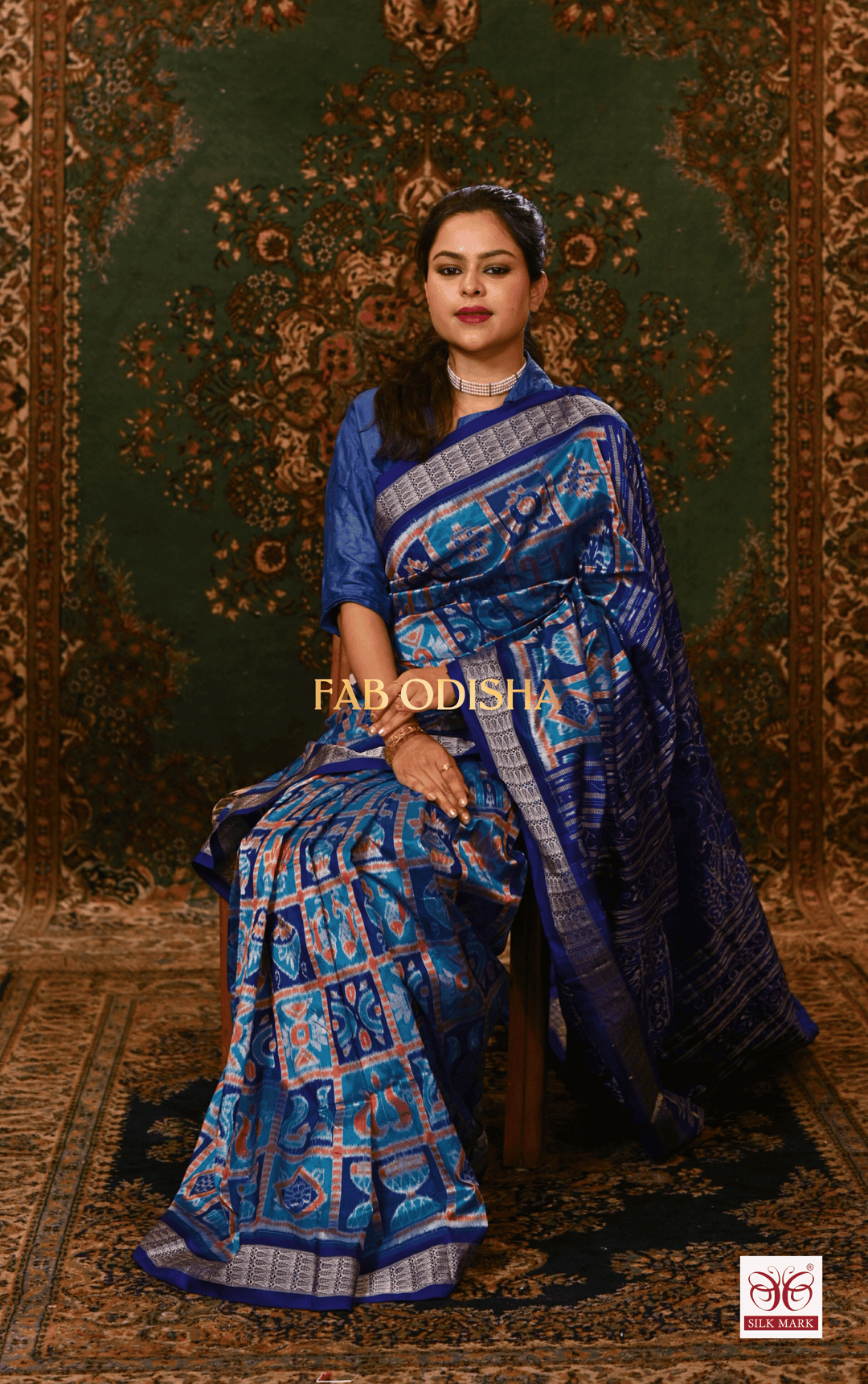 REVATI REGAL IKTARA SAMBALPURI HANDLOOM PURE SILK SAREE