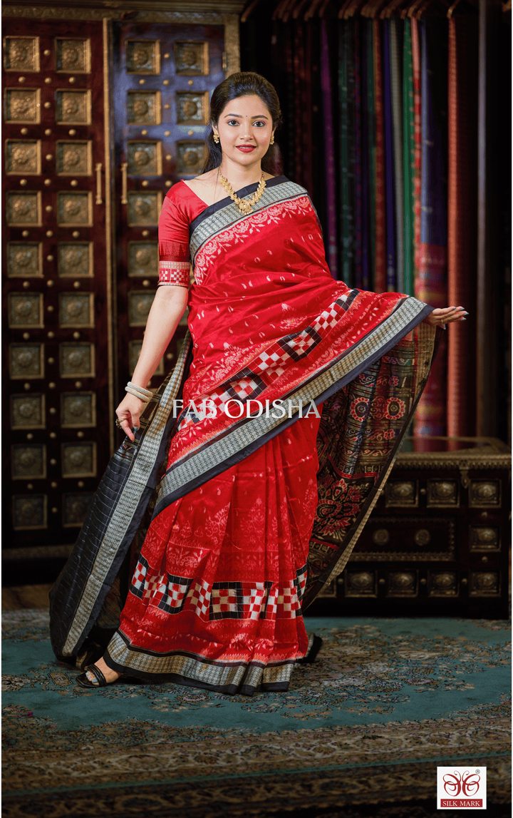 SHAAN SUTRA EXCLUSIVE SAMBALPURI HANDLOOM PURE SILK SAREE