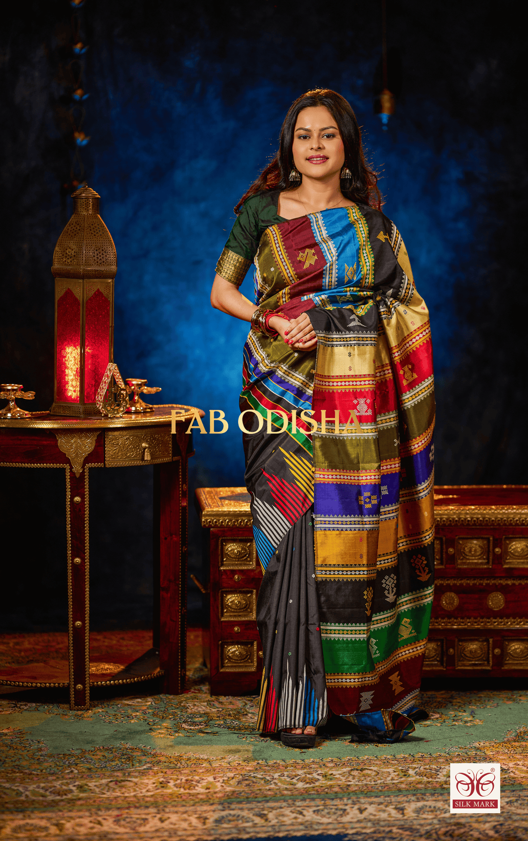 IMPERIAL VEYARA WEAVES -BERHAMPURI DOUBLE AANCHAL PURE SILK PATTA SAREE