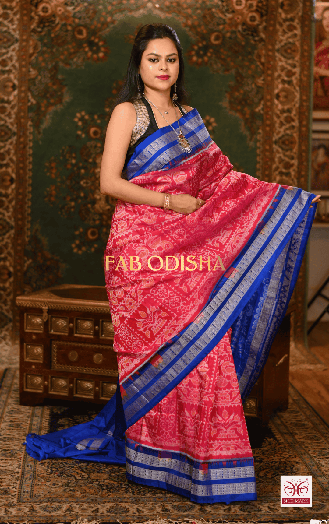 DEEPSHIKHA LUXE EXCLUSIVE SAMBALPURI PURE HANDLOOM SILK SAREE