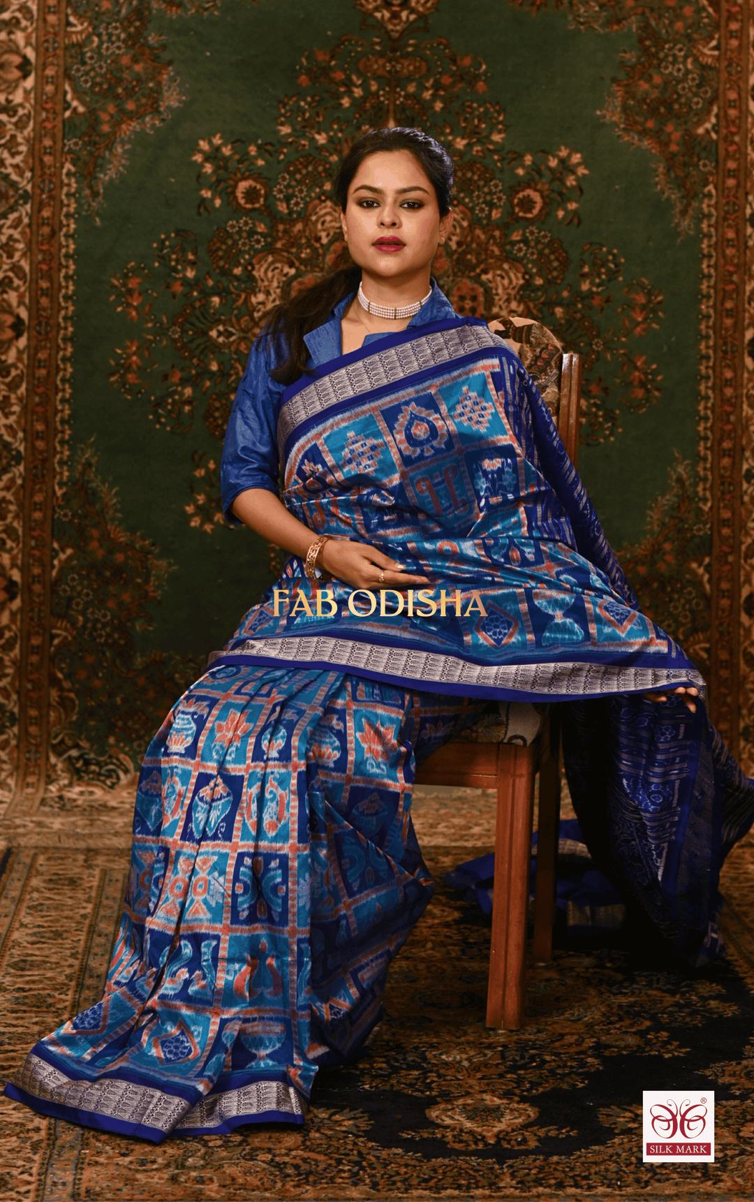 REVATI REGAL IKTARA SAMBALPURI HANDLOOM PURE SILK SAREE